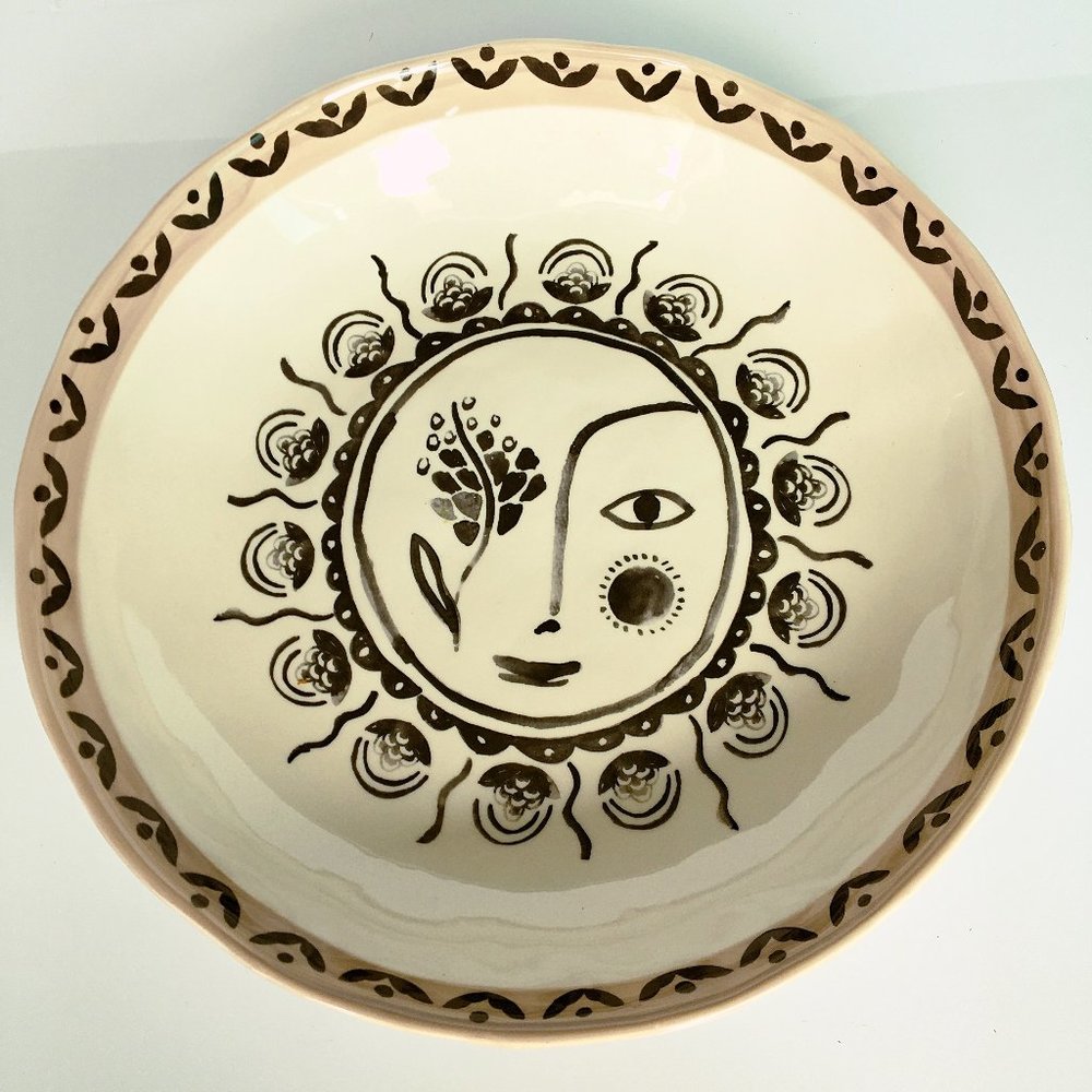 Anthropologie Hestia Serving Bowl NWT "Love is Love"